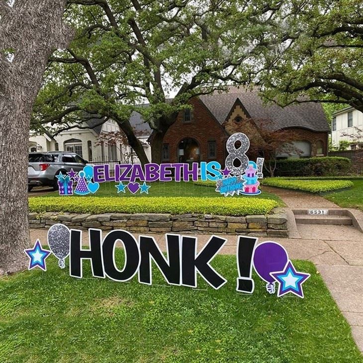 Outdoor Lawn Decorations Birthday Party Yard Signs